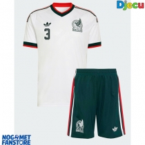 Meksiko Cesar Montes #3 Gostujuci Dres za djecu SP 2026 Kratak Rukav (+ Kratke hlače)